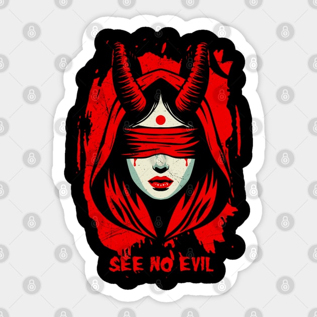 See No Evil Sticker by artslaves